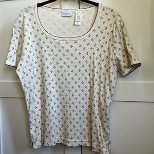 Liz Claiborne petite retro style t-shirt